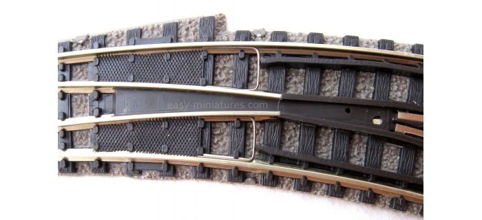 FL9175 Aiguillage courbe, commande manuelle, 111 mm